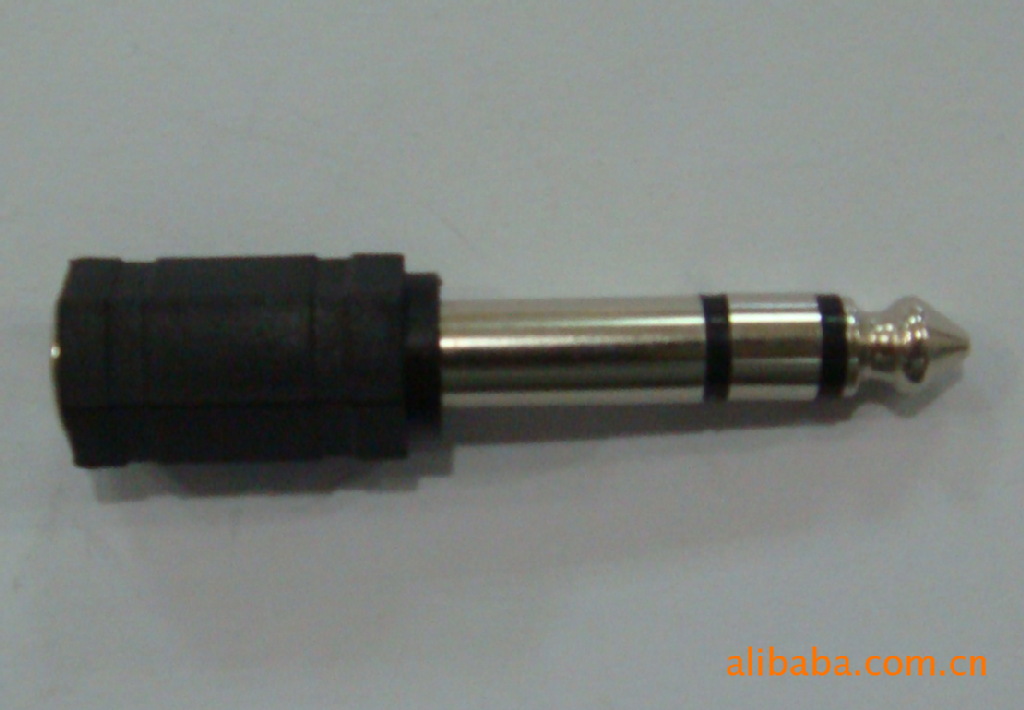 麦克风转接头  6.35mm立体声公转3.5mm母转接头 音频转接头