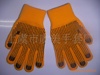针织手套厂生产五指手套 腈纶点珠五指手套 晴纶点塑五指手套