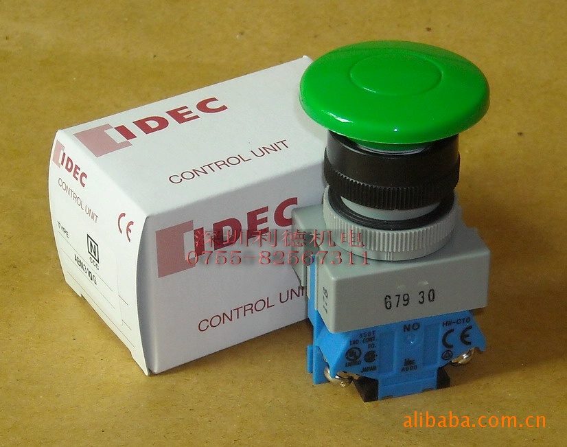 IDEC 蘑菇头按钮 ABW410E-G