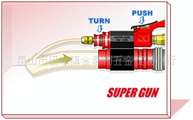 韩国代理SUPERGUN除尘气动喷气枪发动机清洗工具吹尘枪抽吸阀抽吸