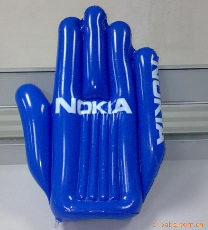 广东厂家pvc充气玩具手掌 加油充气手掌 充气手 吹气广告手掌