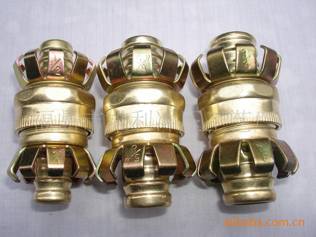 铁镀铜接头 附爪接头 带爪接头 外箍接头 外夹接头 外扣接头 铁皮