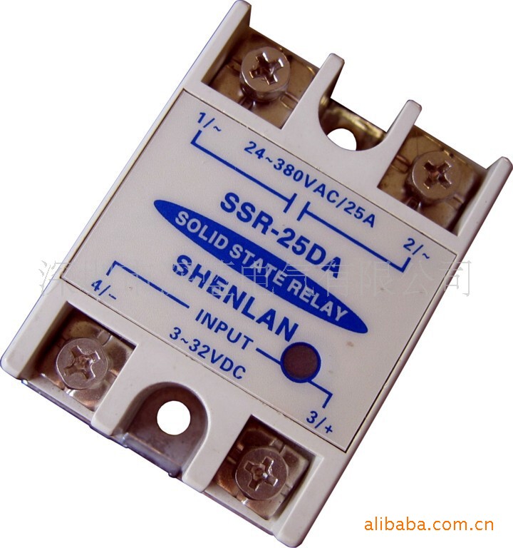 Supply industrial-grade temperature control meter SSR output control 50A AC single-phase solid state relay SSR-50DA