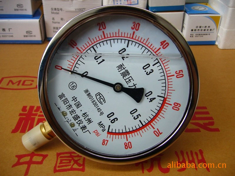 150 ударопрочный манометр YN150