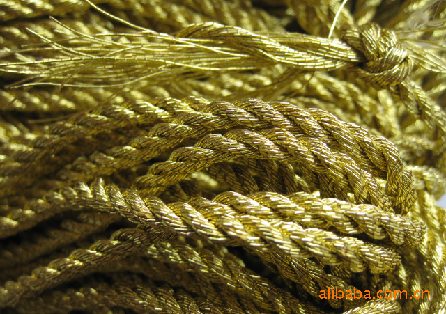 【量大优惠】金丝三股扭绳 扭绳