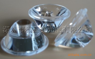大功率LED透镜 Φ20MM-10°平光面 LED聚光透镜