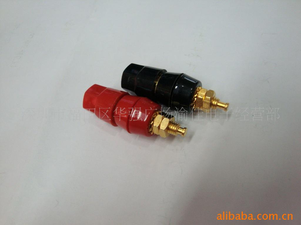 台湾产纯铜镀金接线柱 音箱接线插座 香蕉接线柱