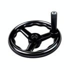 胶木缘轮圆三筋手轮机床摇手柄手轮键槽款和光孔顶丝款规格齐全