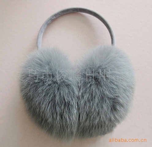 厂家供应兔毛耳套  狐狸毛耳套 耳罩 护耳 耳捂 耳暖