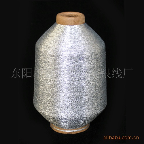 供应提花织带 拷克拷边 商标织唛 金葱绳专用的MX型双包金银丝线