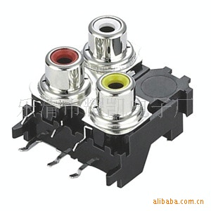 AV端子, 莲花插座,音视频插座,RCA插座RCA-321