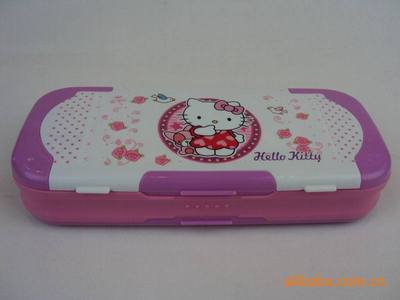 供应hello kitty书架文具盒，塑料文具盒，多功能文具盒HT8250|ru