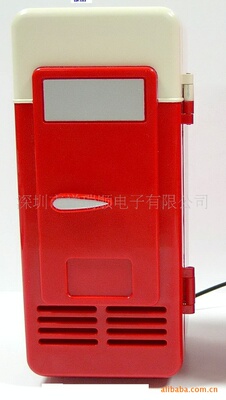工厂定制批发单制冷USB 迷你MINI小冰箱可加印logo定制颜色功能外|ms