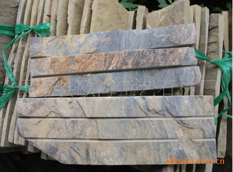 欧海工艺石材厂，专业供应天然文化石和板岩蘑菇石