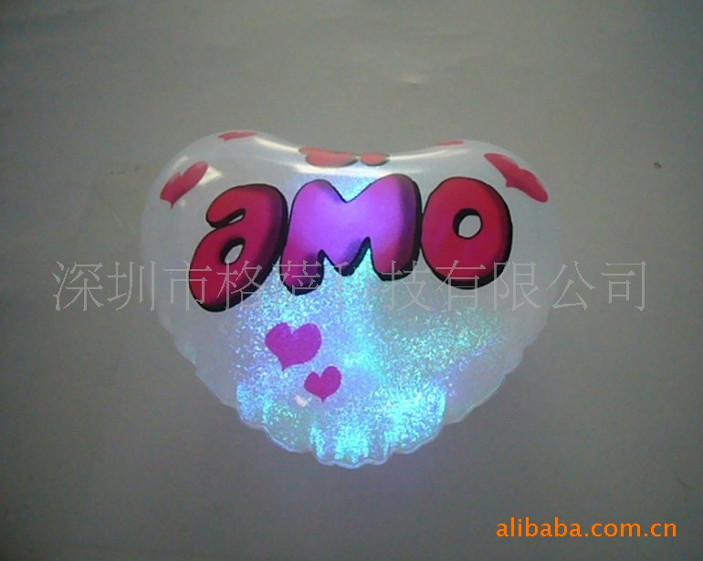 Inflatable balloon heart shaped