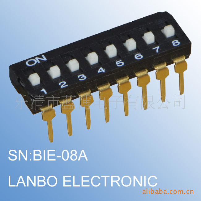 8位IC型DIP直插拨码开关