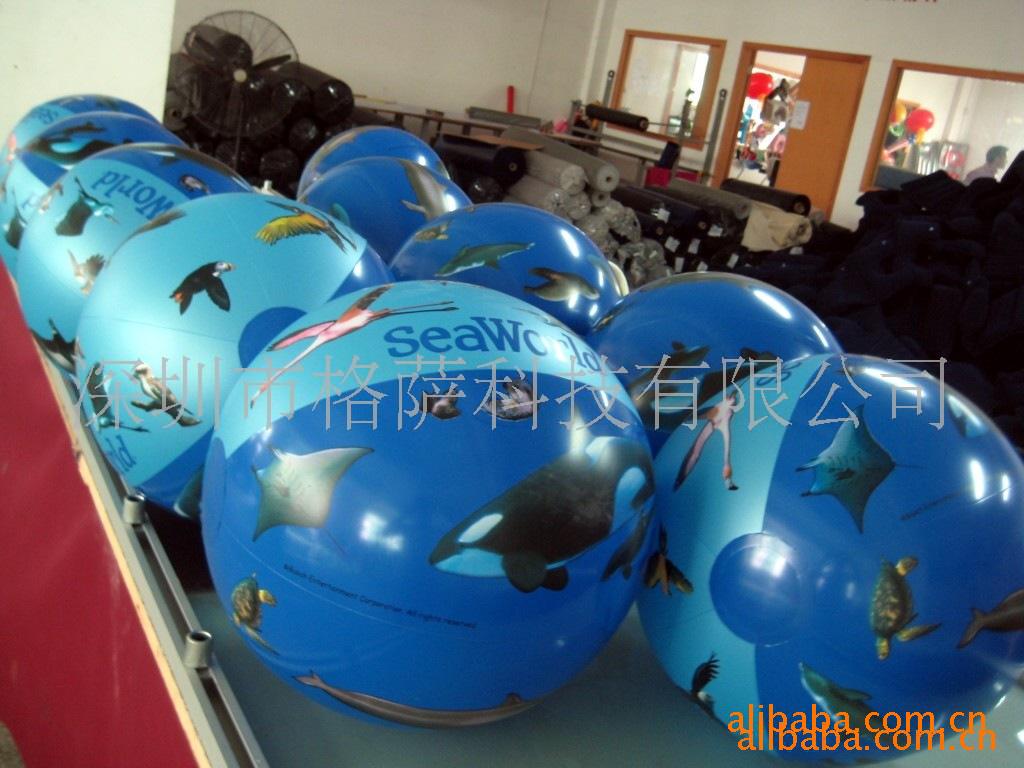 厂家生产直径1米的广告球 升空球(图) 吹气广告球  充气玩具球