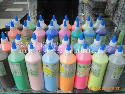 David Choi diy manual Rubber painting Ointment children Plastic painting ointment Grilled painting Pigment bottled 500g Bottle