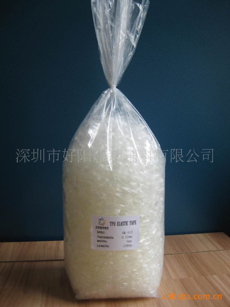 供应服服装用TPU透明胶片透明松紧带