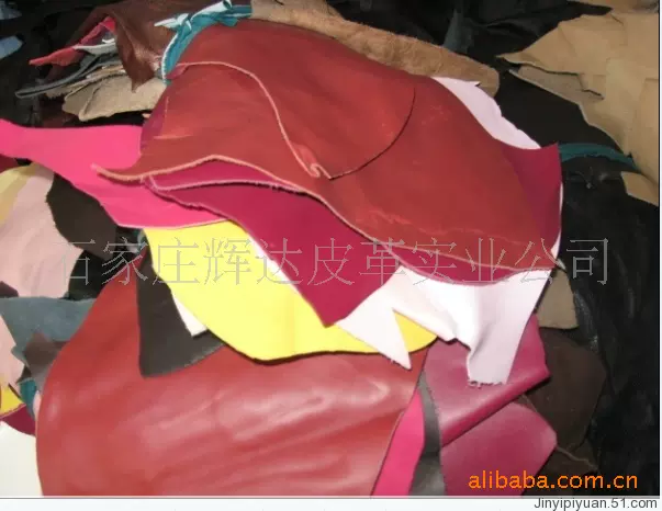 手套用头层各种颜色软碎皮牛皮碎皮手套皮软碎皮