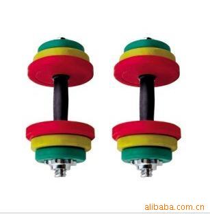 Color plastic dumbbell 40KG Standard weight,Actual weight 25KG