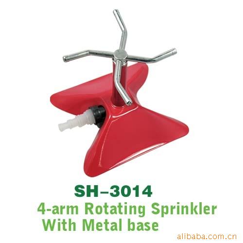 洒水器,自动旋转喷水器，草坪喷头，花园喷水头,四叉头洒水器