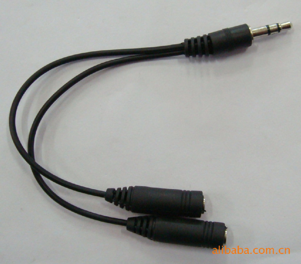 3.5耳机一分二线 音频线 情侣线 立体3.5转双立体母镀镍 1转2