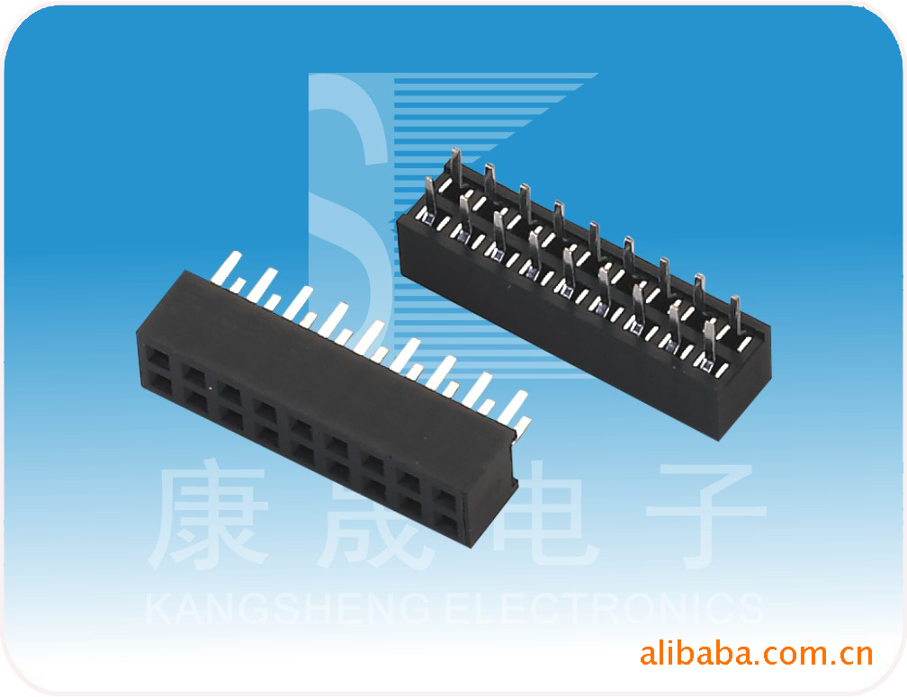 双排排针2.54 MM L=7.5mm2*11PIN SMT贴片PCB插针-阿里巴巴