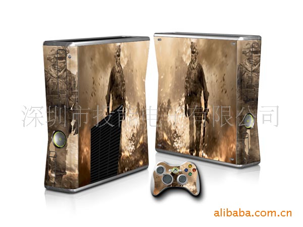 优质XBOX360slim主机彩贴|ru