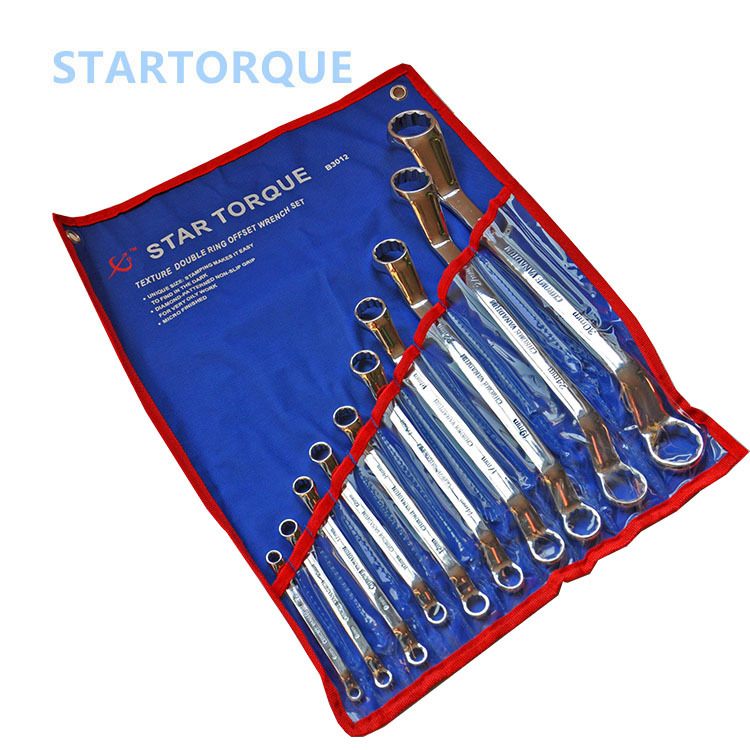 拓卡 高档8/14/20件套扳手梅花挂袋扳手 套装汽修呆板组合公制