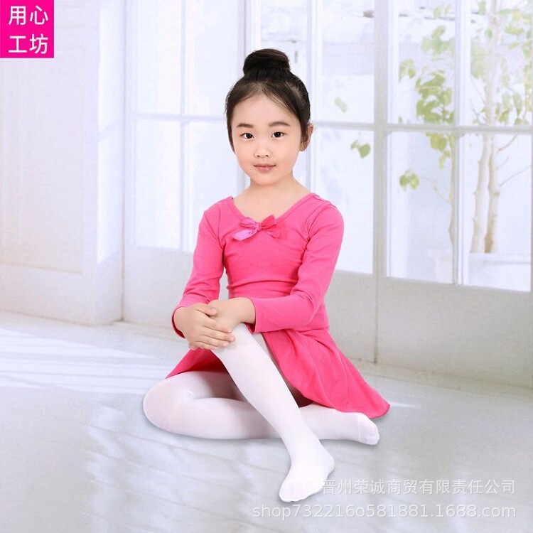 In-Stock Spring, Summer, and Autumn Children's Tights 80D Steel Wire Dance Tights Girls' Velvet Mid-Waist Footed Tights Wholesale