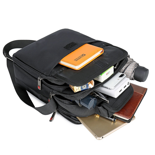 Swiss Army Knife Casual Men's Bag Oxford Cloth Bag Men's Vertical Shoulder Bag Messenger Bag Men's Portable Business Backpack