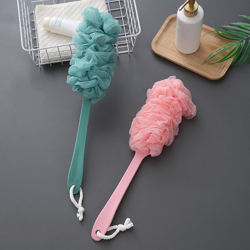 Bathing and bathing brush, powerful decontamination and mud removal, deep cleaning without asking for help, long-handled bath flower cleaning dual-purpose bath artifact