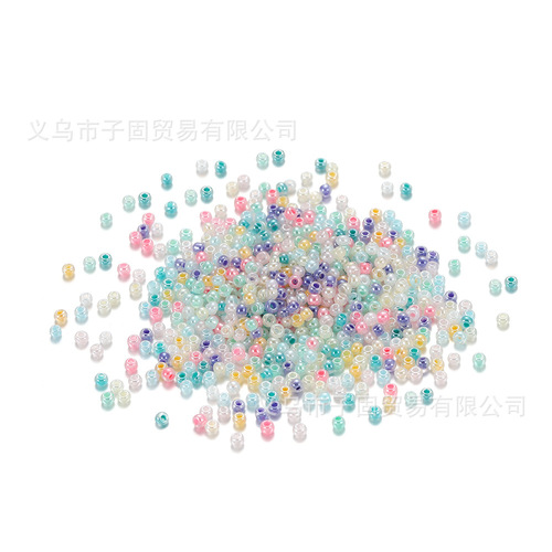 DIY beads glass rice beads millet beads rice white glass spacer loose beads jewelry beads jewelry materials accessories