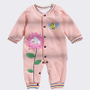 Children's demi-season clothing, warm overall, keep warm bodysuit for new born, internet celebrity, factory direct supply, increased thickness