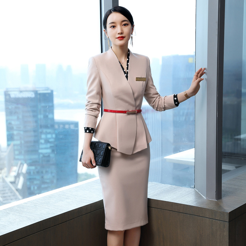 Hotel Front Desk Manager Jewelry Store Work Clothes Dress Women's Suit Small Suit Civil Servant Interview Clothing Business Wear