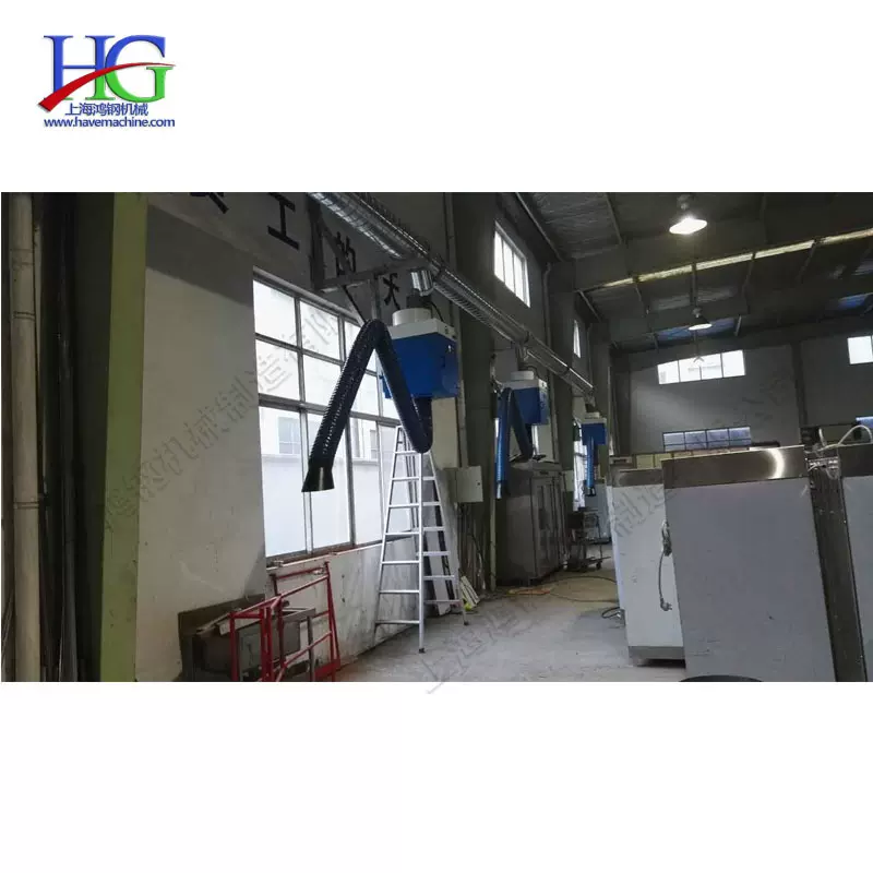 壁挂式旱烟净化器 工厂车间二保焊氩弧焊除烟机 单双臂烟雾集尘机