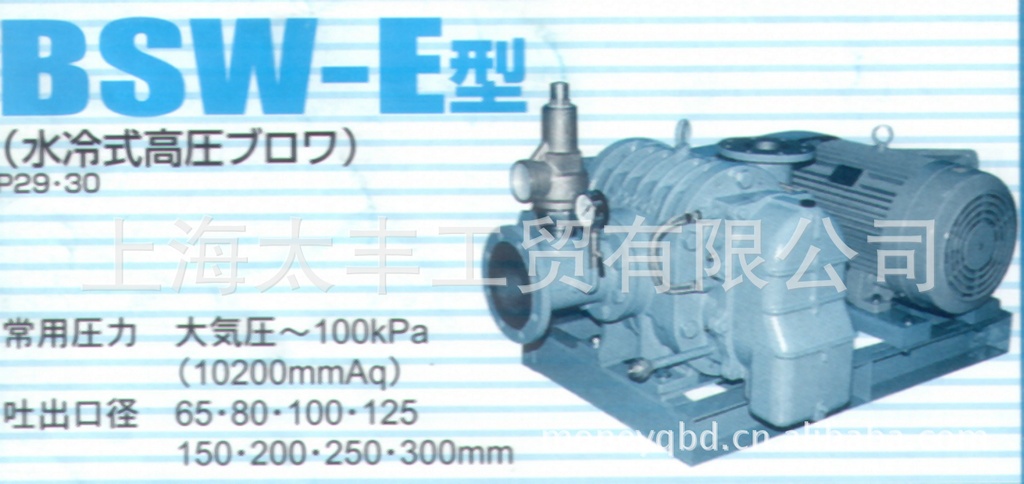 日本进口ANLET鼓风机BSW-E系列水冷式高压泵真空式罗茨真空泵设备