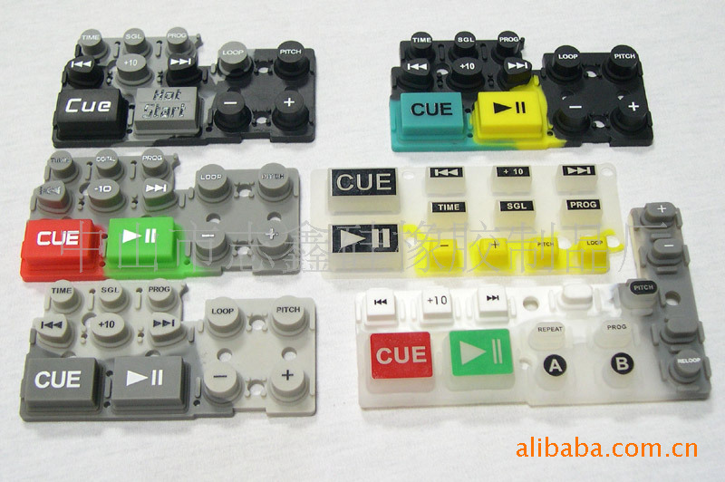 丝印硅胶按键丝印导电按键透光按键导电硅胶按键仪器按键单点按键