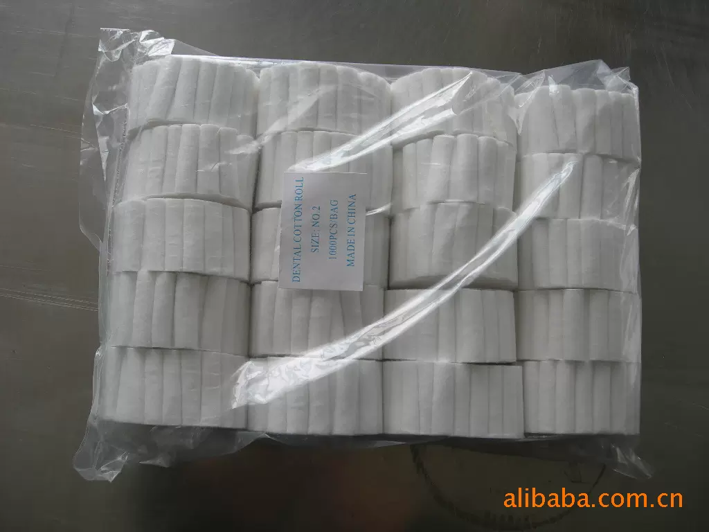 厂家直销供应  dental cotton roll /牙科棉卷1.0X3.8CM