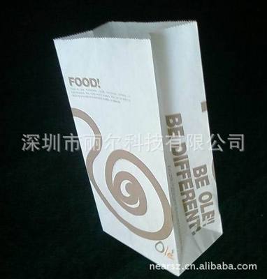 factory Direct selling Anti-oil Kraft paper Bread bags food packing Flat bottom paper bag