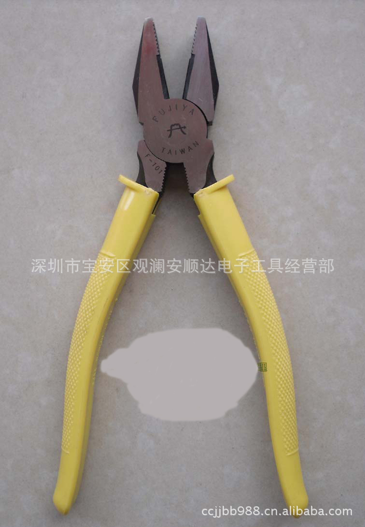 批发台湾【富具亚FUJIYA】F-101钢丝钳 8寸胶钳 进口老虎钳