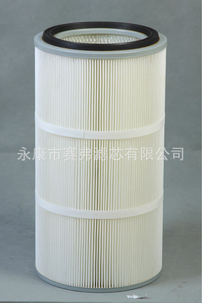 PTFE覆膜除尘滤芯  聚四氟乙烯覆膜滤芯滤筒 涂装粉末回收滤芯
