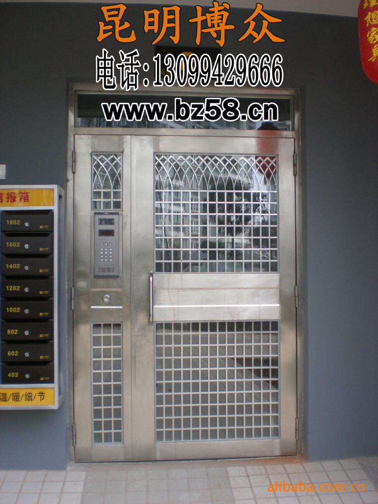 云南单元门定制 刷卡入户单元门供应 单元对讲门制造厂家