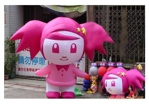 低价供应广告卡通 活动卡通 行走卡通 卡通气模  可印LOGO可定制
