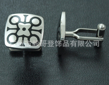 供应A4037-DJ 法式折叠袖扣，滴胶袖扣，不锈钢袖扣，复古袖扣