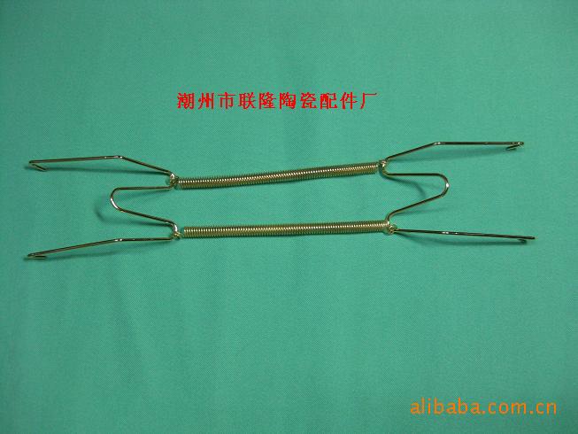 14寸两边W型隐形挂盘钩、弹簧挂盘钩