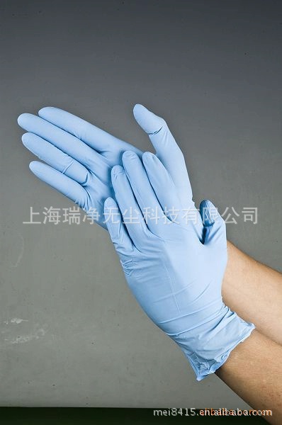 批发价销售蓝丁腈手套,厂家直接蓝色丁腈手套 一次性 合成橡胶 手