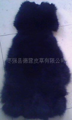 Hebei factory DIYF clothing Fur collar Fur raw material black Fox  The black fox ]