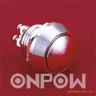 ONPOW红波 不锈钢金属按钮 GQ12B-10 (广州经销处)